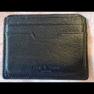 Authentic Leather Rag and Bone Card Case